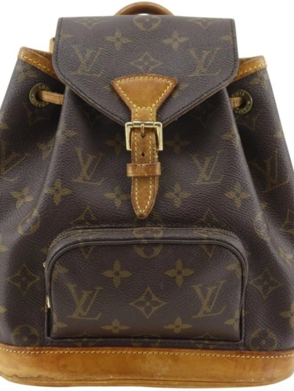 LOUIS VUITTON Mini Montsouris Backpack Daypack M51137 Brown canvas unisex